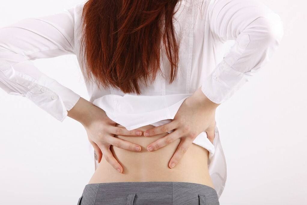pain in the lower back